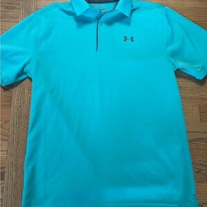 💧 Under Armour Men’s Performance Polo – Aqua Blue Size M